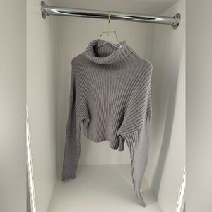 Emory Park Charcoal Ribbed Turtleneck Sweater